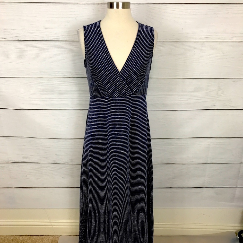 Ivonne Dress marine & white striped size 10
